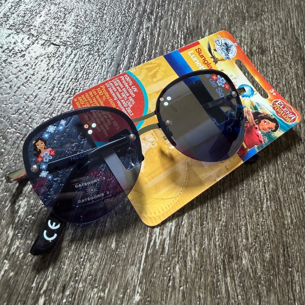 Disney Elena of Avalor Sunglasses Girls Kids Blue Gold Princess UV Protection